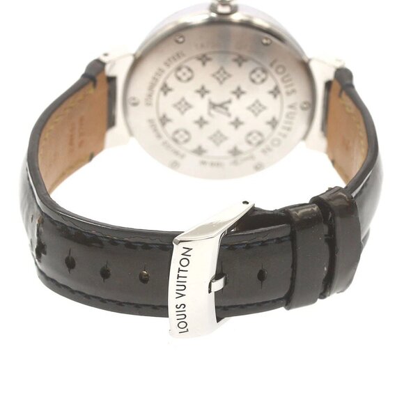 LOUIS VUITTON Tambour Forever Q13MB 12P lug diamond Quartz Ladies Watch_880441 main image 4